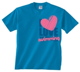 I Love Swimming (blue)